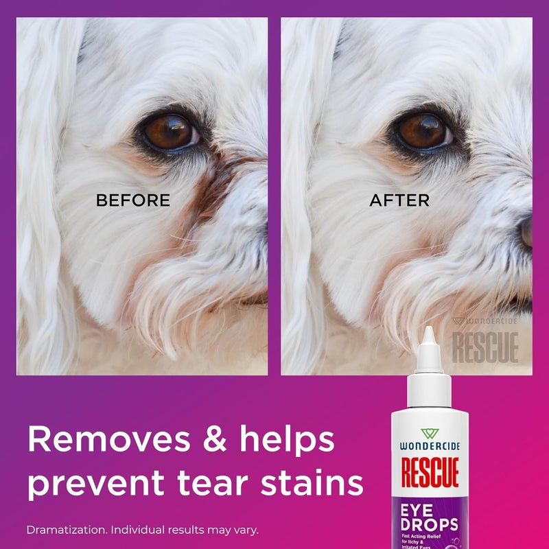 wondercide Rescue - Eye Drops and Wash for Pets - Relief for Dogs and Cats from Allergies, Itchy Red Irritated Eyes, Discharge - with Pure Hypochlorous - 4 oz - Image 4
